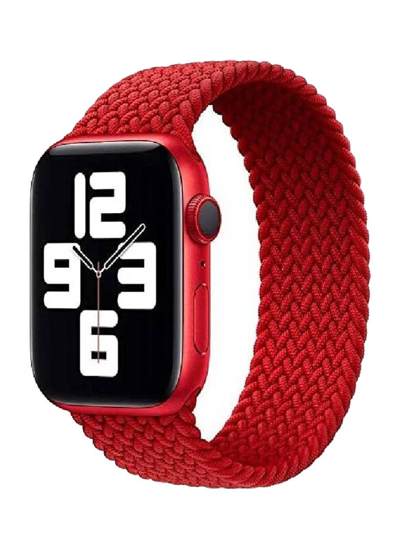 

Generic Braided Solo Loop Band for Apple Watch Series 7 41mm, Red