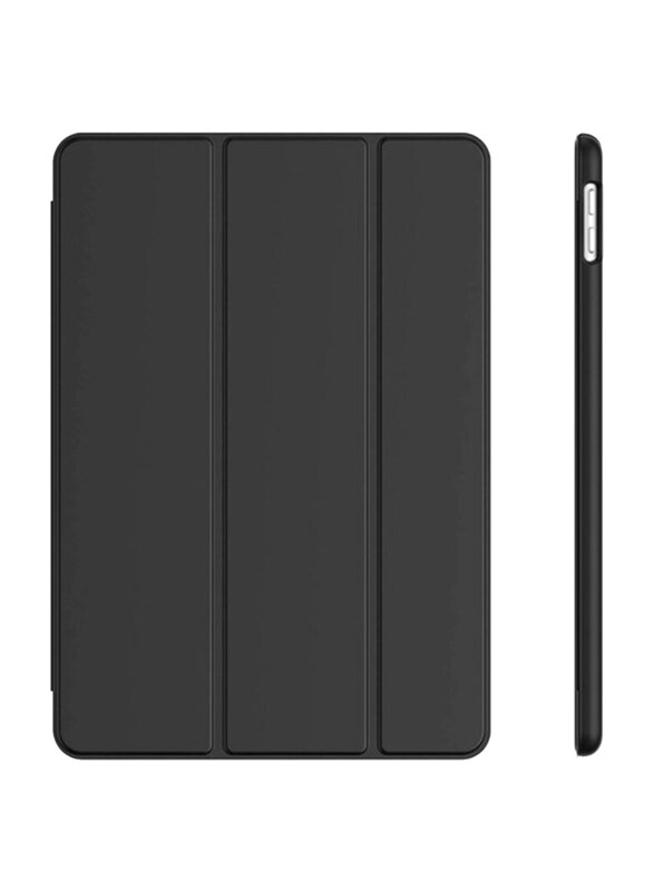 

Generic Apple iPad 6th/5th Gen 9.7-inch 2018/2017 Slim Fit Lightweight Smart TPU Tablet Flip Case Cover, Black