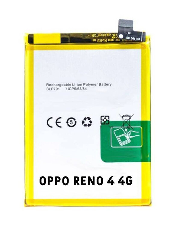 

Ics Oppo Reno 4 4G Replacement High Quality Original Battery, White/Yellow