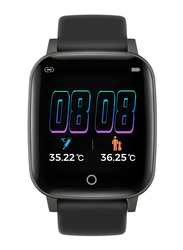 T1s Colour Screen Sport Fitness Intelligent Watch, Black
