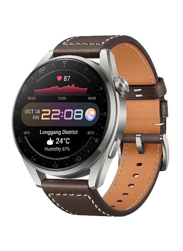 

Generic Replacement Leather Strap For Huawei Watch 3/Huawei Watch 3 Pro, Brown