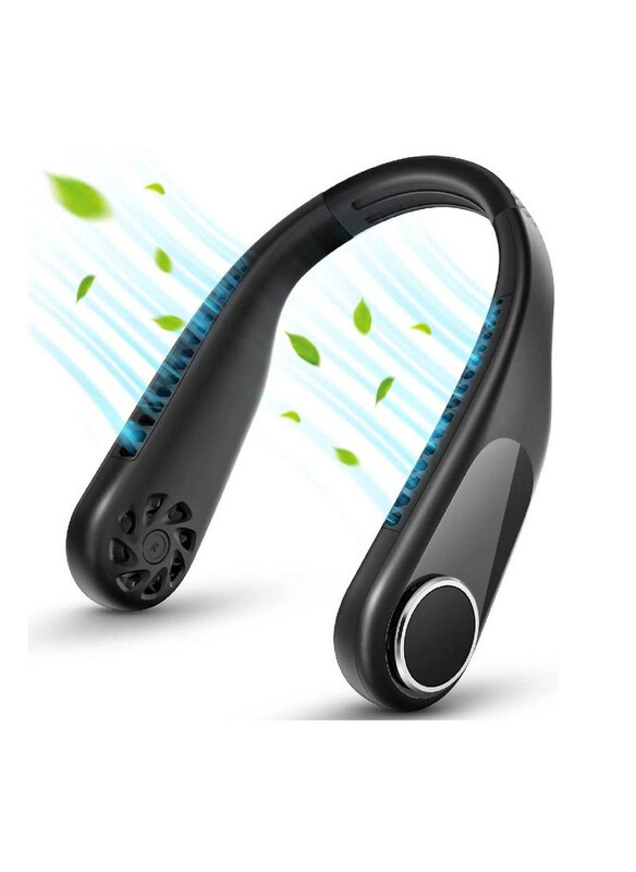 

Arabest Rechargeable Battery Portable Neck Fan, Black