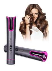 Cordless Automatic Curling Iron with LCD Display and 4 Adjustable Temperature Portable USB Rechargeable For Hair Styling