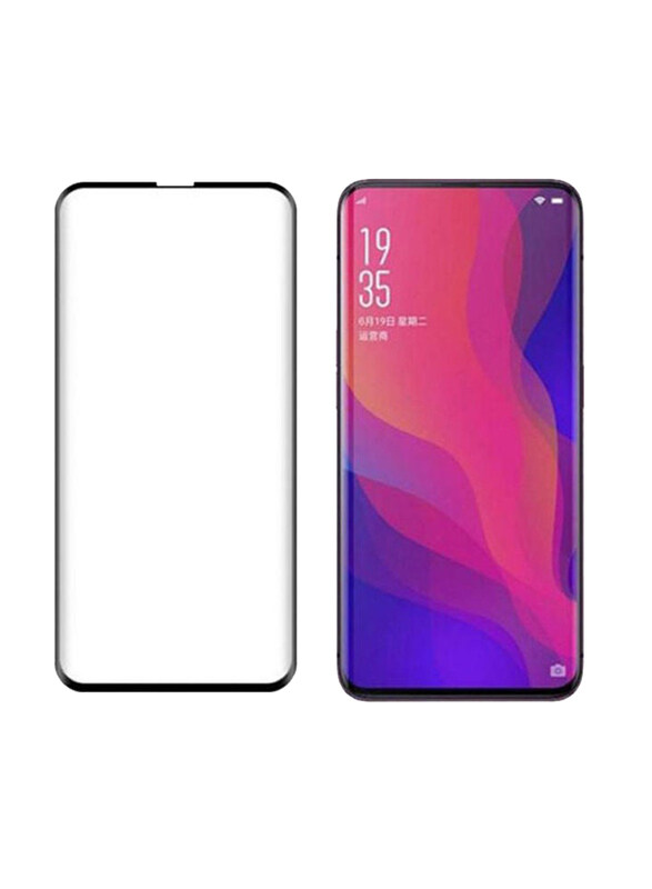 

Generic Oppo Find X Curved Tempered Glass 2.5D Screen Protector, Black/Clear