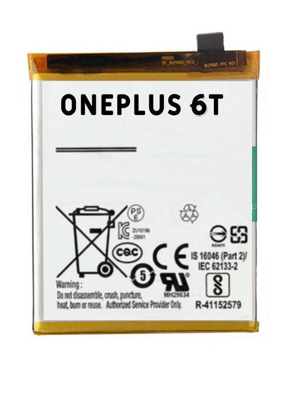 

Hyx OnePlus 6T Replacement High Quality Original Battery, White