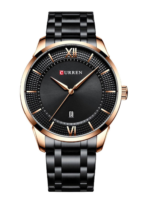 

Curren Analog Watch for Men with Stainless Steel Band, J4117-2-KM, Black