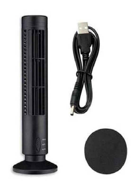 

Generic Desk Cooling Tower Fan for Summer, Home, Travel & Desktop, Black