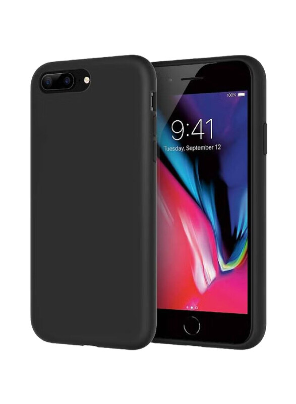 

Generic Apple iPhone 7/8 Plus Microfiber Lining Silicone Protective Mobile Phone Case Cover, Black