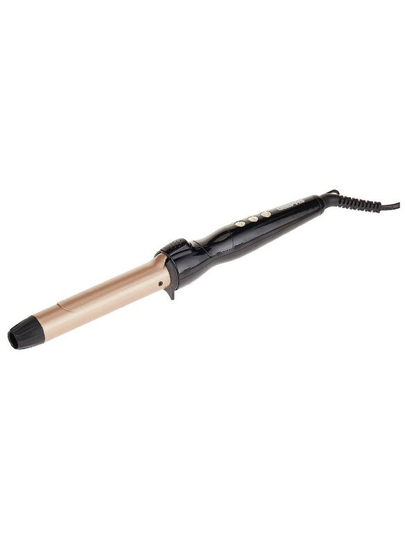 

Geepas Ceramic Instant Hair Curling Iron, GHC86006, Rose Gold/Black