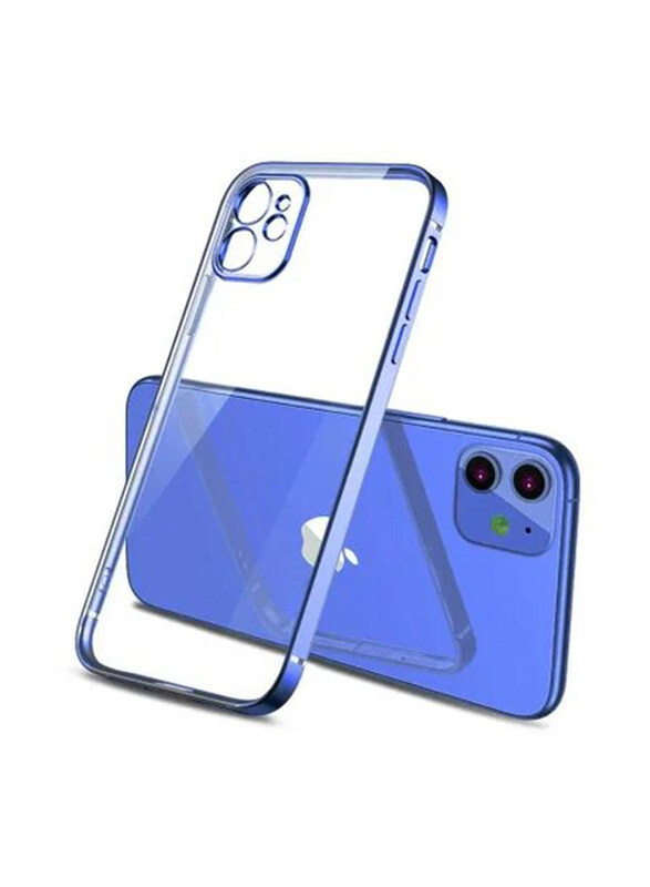 

Generic Apple iPhone 12/12 Pro Camera Protection Anti-drop Matte Translucent Shell Aluminium Alloy Frame Anti-Fall Mobile Phone Back Case Cover, Blue