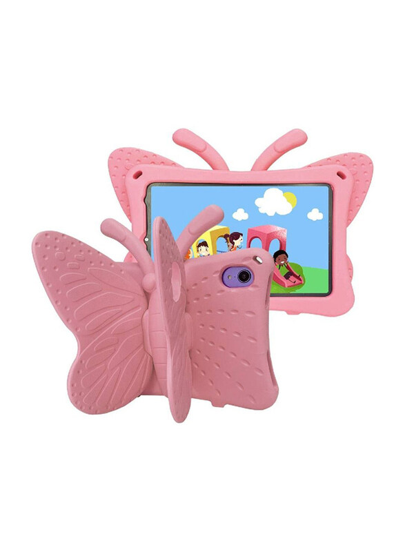 

Generic Apple iPad Mini (6th Generation) Kids EVA Butterfly Stand Soft Tablet Case Cover, Pink