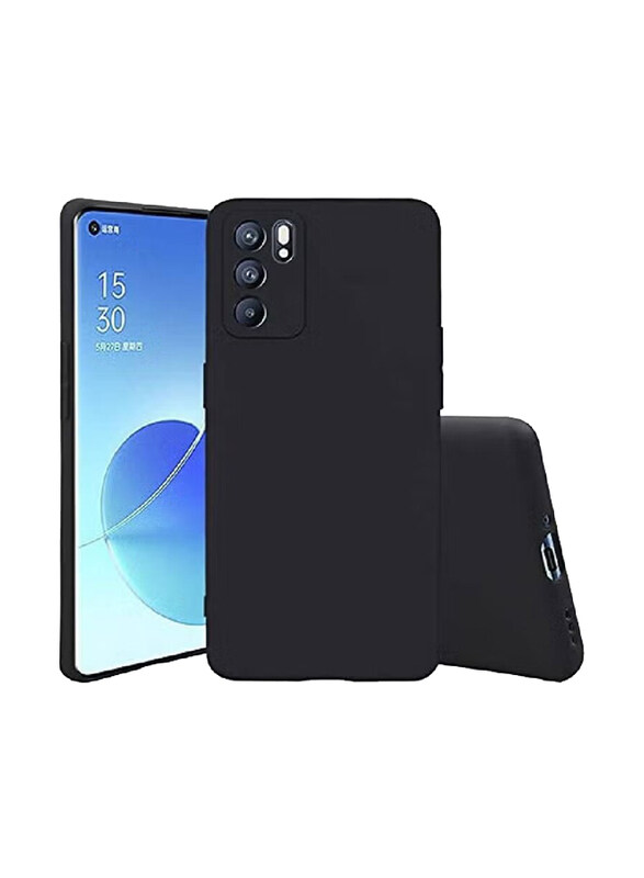 

Generic Oppo Reno 6 5G Protective Ultra Slim Flexible Soft Back Mobile Phone Back Case Cover, Black