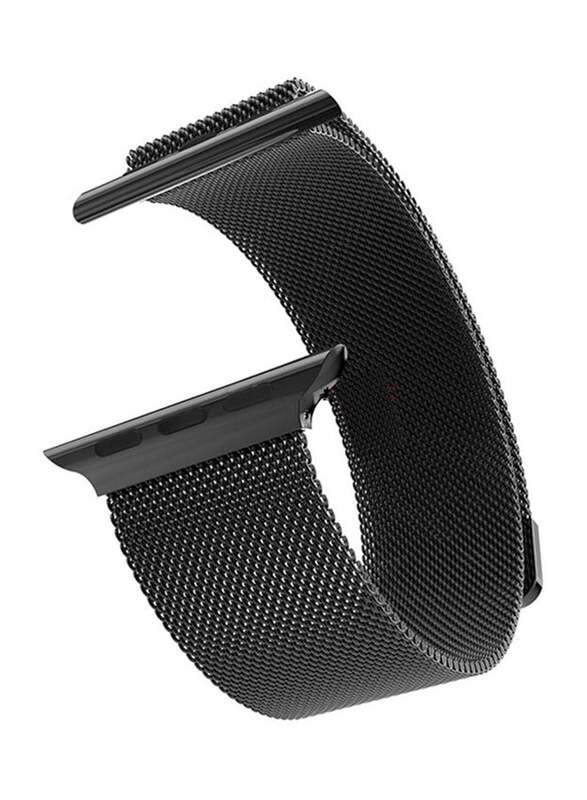 Stainless Steel Replacement Band For Apple Watch Series 3/2/1 Black