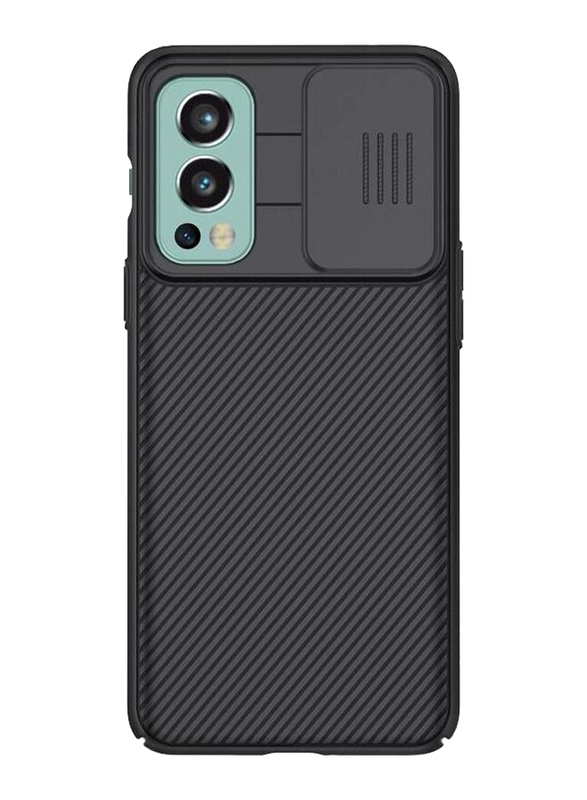 

Generic Oneplus Nord 2 Camsheild Bumper Slide Plastic Hard Mobile Phone Case Cover, Black