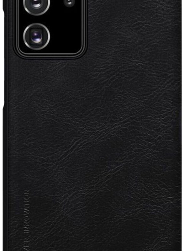 Nillkin Samsung Galaxy Note 20 Ultra Qin Series Leather Mobile Phone Flip Case Cover, Black
