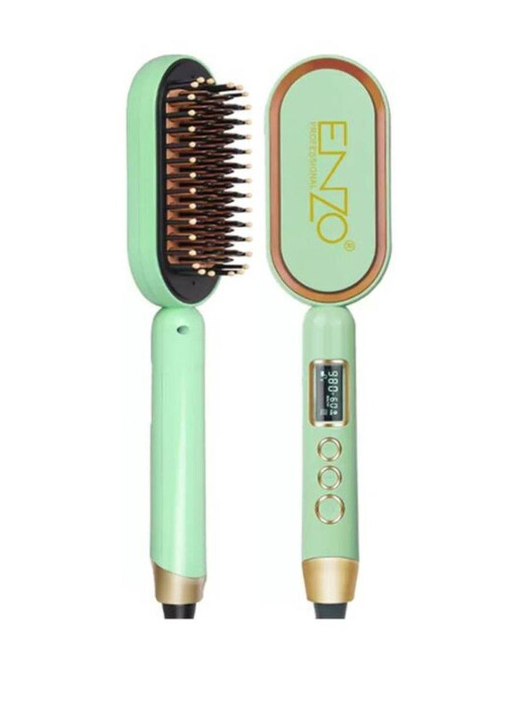 

Enzo Professional Advanced Straight Hair Comb, EN-4102, Light Green/Gold