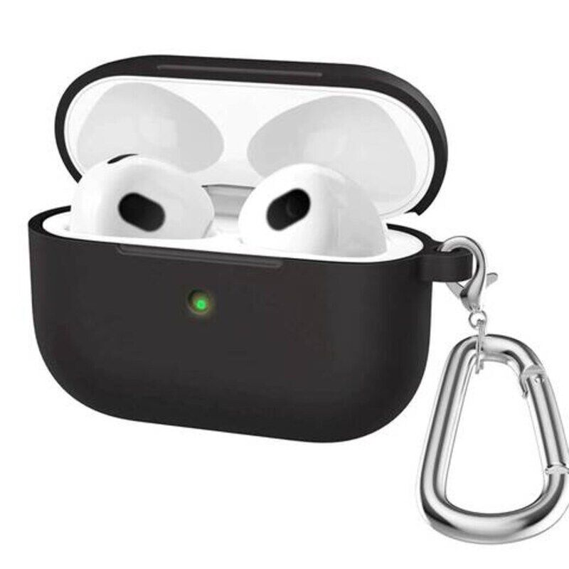 Apple Airpod 3 Silicone Protective Case Cover, Black