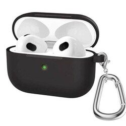 Apple Airpod 3 Silicone Protective Case Cover, Black