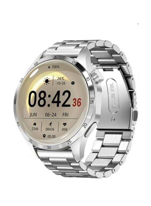 

Roxxon New Bluetooth Calling Fitness Tracker Smartwatch, Silver
