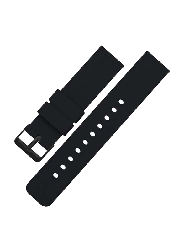 Silicone Replacement Band for Samsung Galaxy Watch/Active Watch, Black
