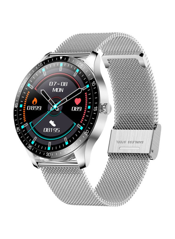 1.28-inch Full Touch Screen Smartwatch, Silver