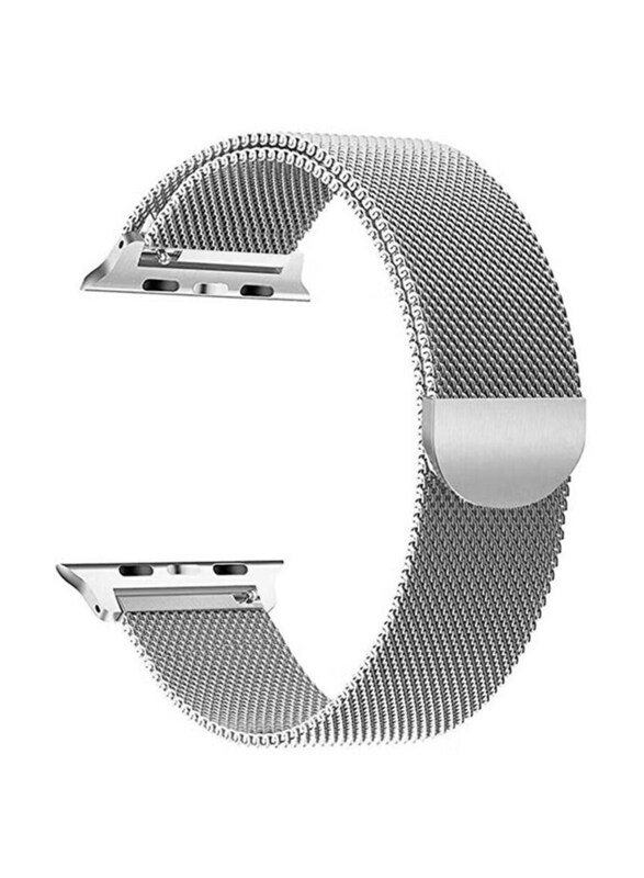 

Generic Replacement Milanese Loop Strap For Apple Watch Band 45/44/42mm, Silver