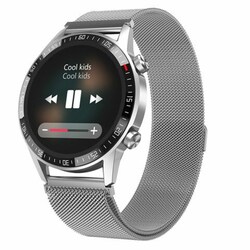 IP67 Waterproof Fitness Tracker Smart Bracelet Heart Rate Blood Pressure Monitor Smartwatch, Silver
