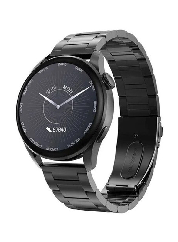 

Generic 46mm Smartwatch with Heart Rate Blood Pressure, Black