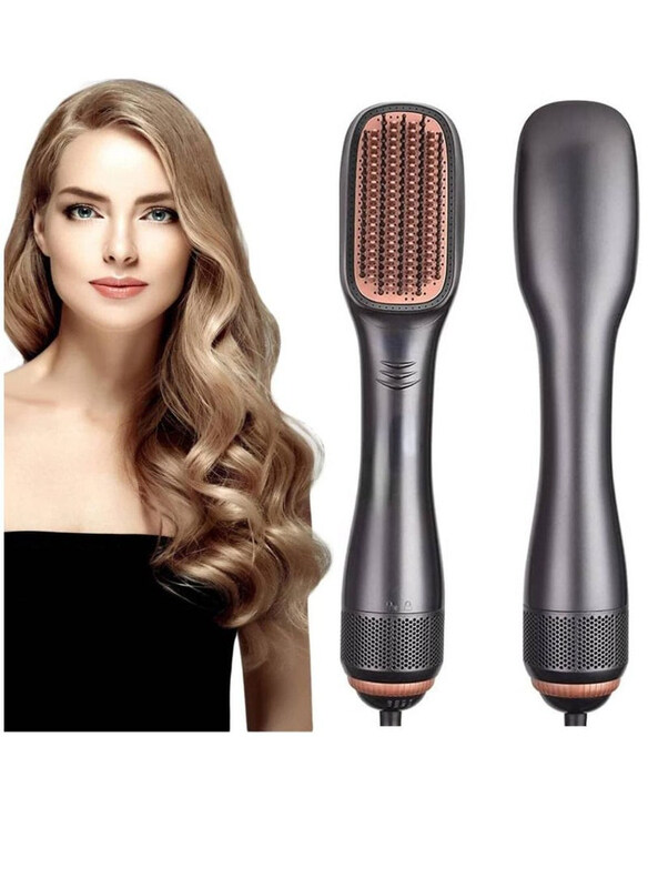 

Arabest 3-in-1 Professional Hair Dryer Negative Ion Blow Hair Straightening Hot Air Electric Comb Brush, Black/Brown