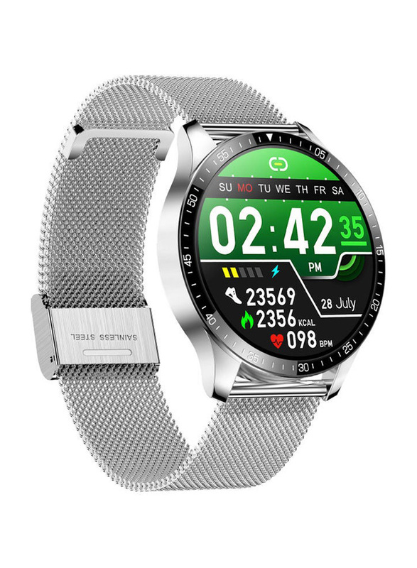 1.28-inch Full Touch Screen Smartwatch, Silver