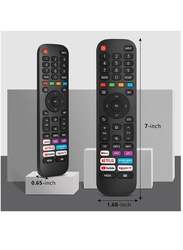 Replacement New Upgraded Remote Control For Hisense-VIDAA-TV with Netflix, Prime Video, YouTube, Rakuten TV Buttons Black