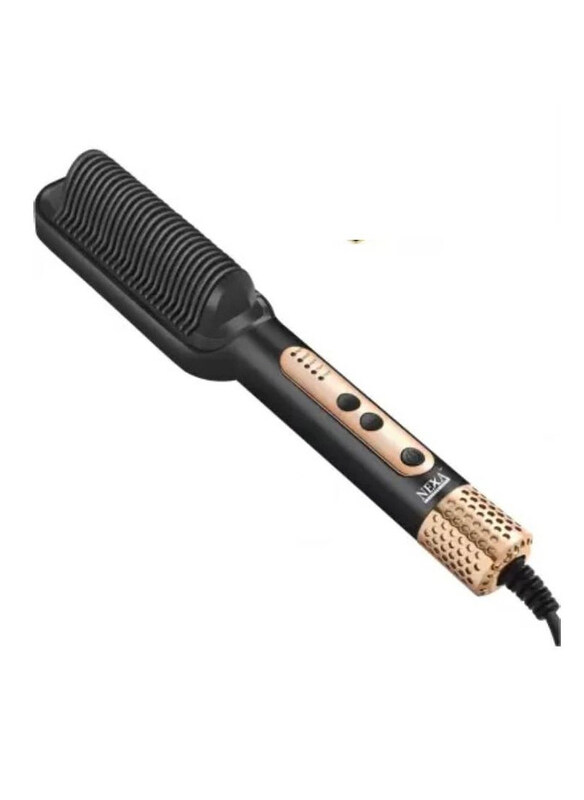 

sokany Professional Hair Straightening Comb Brush Glam Look, SK-1008, Black