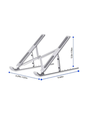 Adjustable Aluminum Laptop Stand, Silver