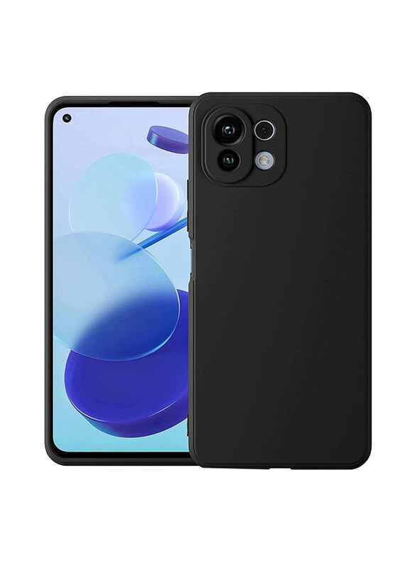 

Generic Xiaomi Mi 11 Lite Protective Soft Silicone Mobile Phone Case Cover, Black