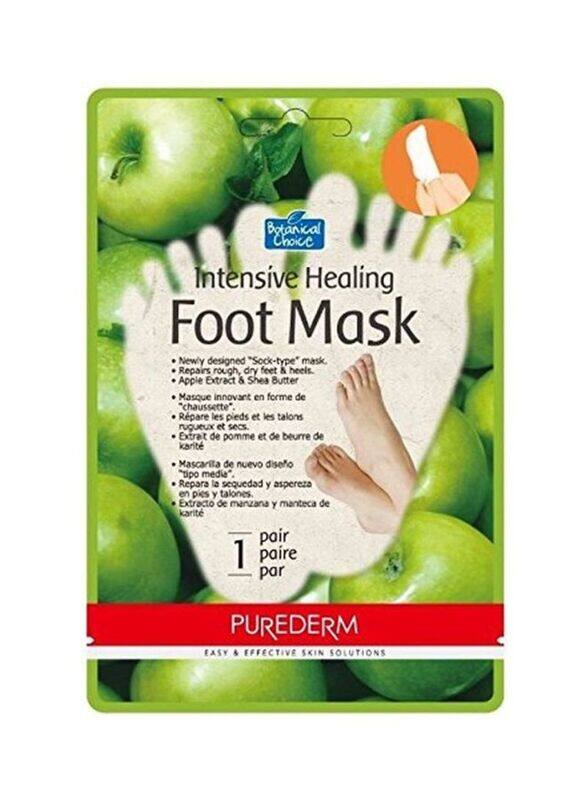 

Purederm Intensive Healing Foot Mask with Green Apple, 32g