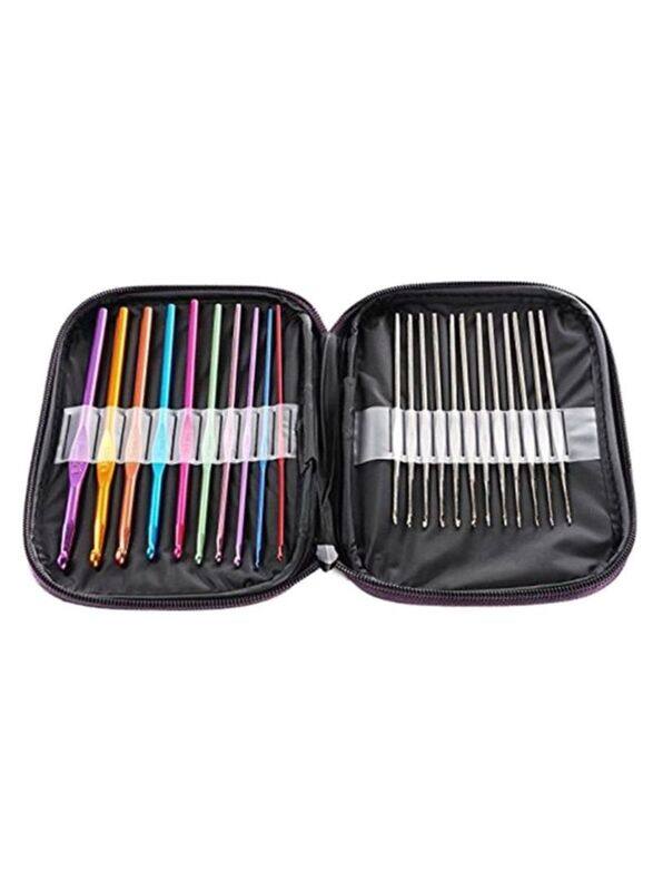 

Generic Handle Crochet Hooks Yarn Needles Set, 22 Pieces, Multicolour