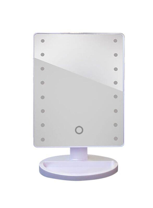 

Generic 16-LED Touch Screen Makeup Mirror, White