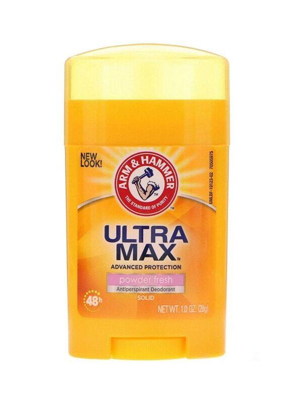 

Arm & Hammer Ultra Max Powder Fresh Antiperspirant Deodorant, 3 x 28g