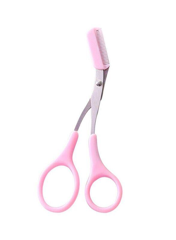 

Generic Brow Grooming Scissors With Comb, Pink