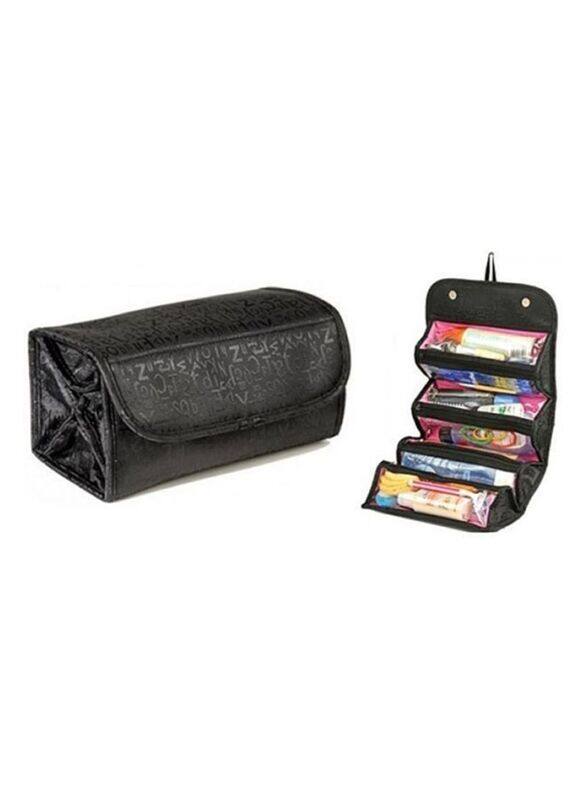 

Generic Makeup Roll & Go Travel Bag, Black