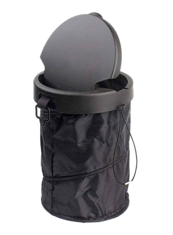 

Generic Portable Car Garbage Bin, Black