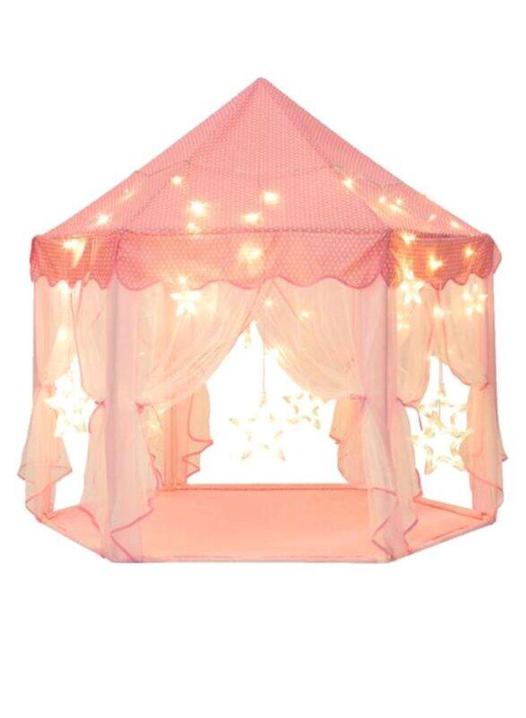 

Generic Hexagon Castle Play House Princess Tent, Pink