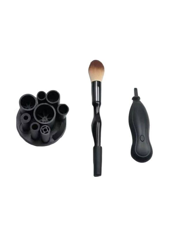 

Generic Electric Makeup Brush Spin Cleaner, White/Black