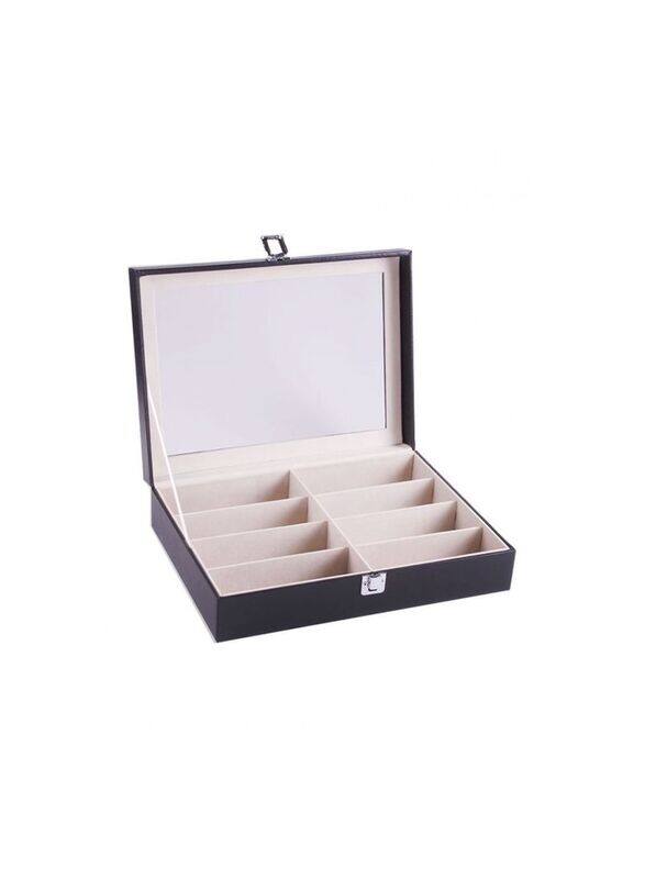 

Blooming Time 8 Slot Sunglasses Storage Box, Black