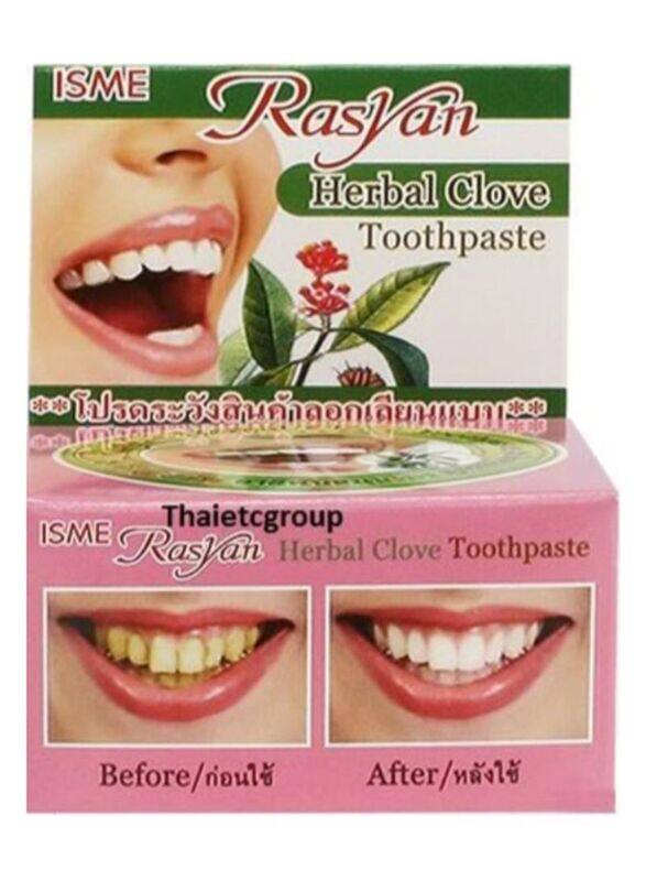 

Rasyan Isme Herbal Clove Toothpaste, 12 x 25g