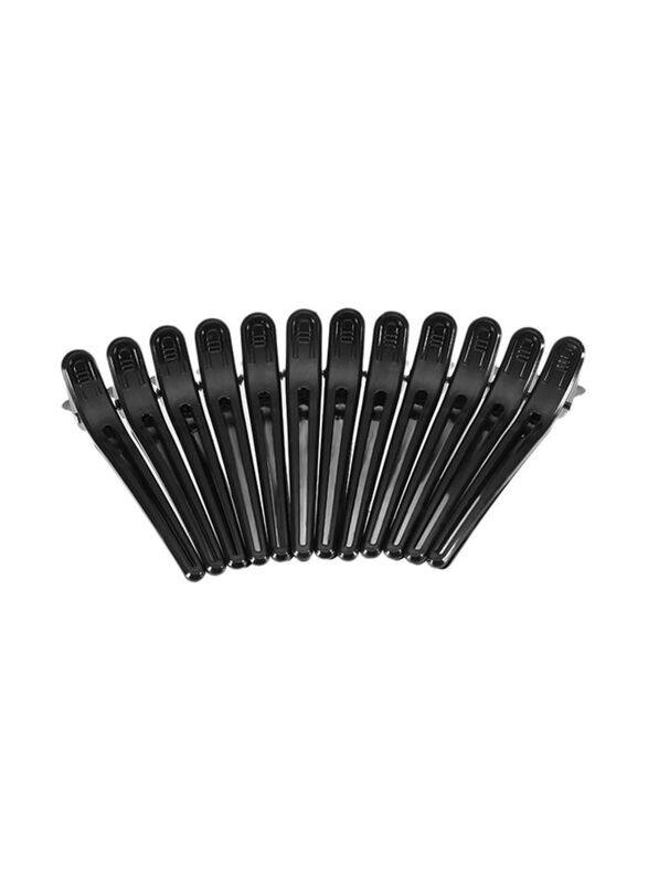 

Generic Hairdressing Hair Clips, 12 Pieces, 18 x 2.5 x 14cm, Black