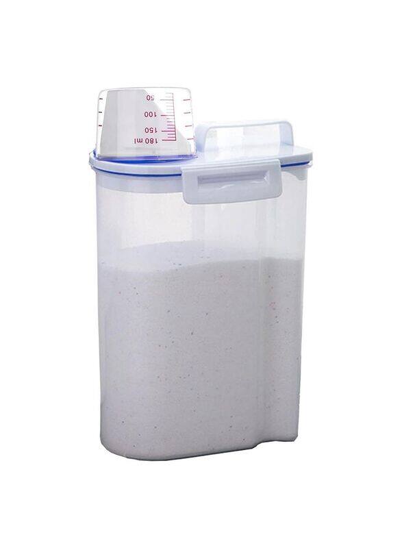 

Generic Rice Cereal Storage Bin Containers Dispenser, 4 x 2500ml, Clear