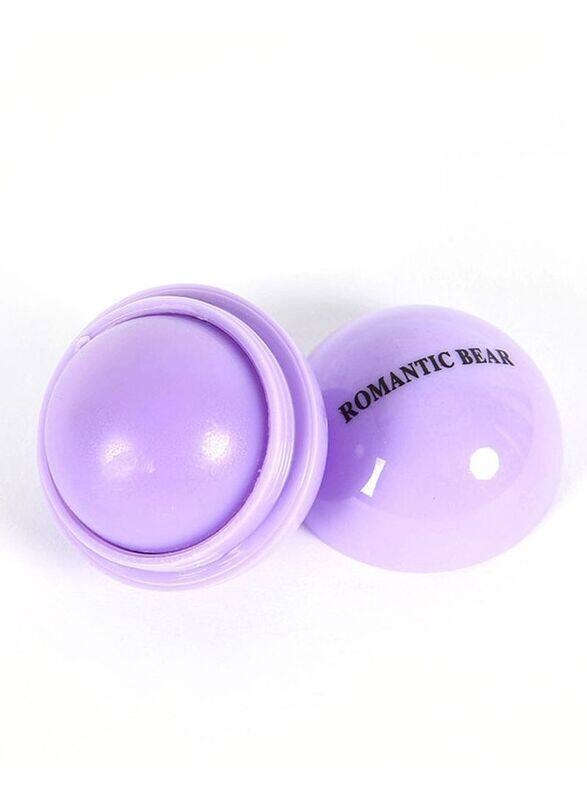 

Romantic bear Ball Lip Balm Natural Plant Nutritious Lips Care, Purple Grape, Purple