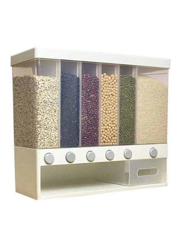 

Nusense Wall-Mounted Grains Food Dispenser, 40 x 17 x 24.5cm, White