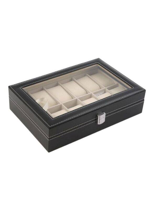 

Generic Leather Jewellery Box, Black